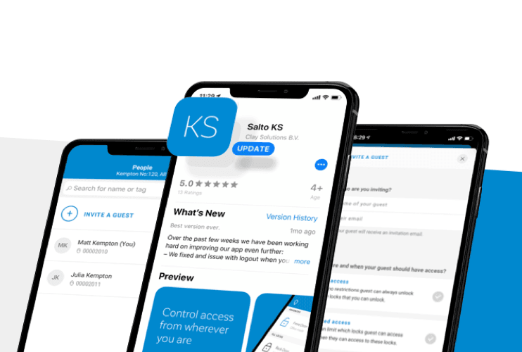 New SALTO KS app release (iOS version 4.5.3 & Android version 5.5.5)